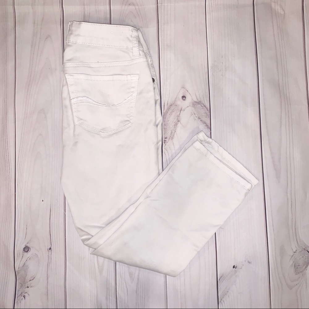 White Denim Crop Jeans - Juniors Size 1